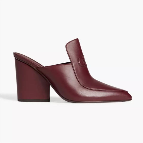 Salvatore Ferragamo Burgundy Mules size 7